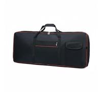 harayaa Housse Clavier Étanche Sac Multi-Utilisation pour Piano Électronique et Synthétiseur Poignées Doubles Bretelles Réglables avec Compartiment, Rouge, 61 Touches L