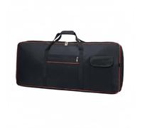 harayaa Housse Clavier Étanche Sac Multi-Utilisation pour Piano Électronique et Synthétiseur Poignées Doubles Bretelles Réglables avec Compartiment, Rouge, 61-Key XS