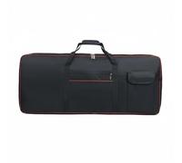 harayaa Housse Clavier Étanche Sac Multi-Utilisation pour Piano Électronique et Synthétiseur Poignées Doubles Bretelles Réglables avec Compartiment, Rouge, 76 Touches