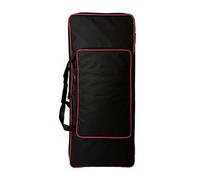 harayaa Housse de Protection pour Clavier Valise d'Instrument Musical Imperméable à Bandoulière Ergonomique Tissu Épais Sûr pour Ateliers Leçons Transports Journaliers Scènes Musicales, Bordure Rouge