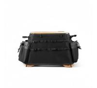harayaa Housse Tabouret Pliable Portable Sac Organiseur Couvercle Rangement Pochette Extérieure Sangle de Transport Tissu Oxford Résistant Adaptée au Camping Pique-nique Randonnée Bivouac, Noir