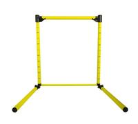 harayaa Hurdle d'Entraînement Cadre de Haie Réglable Obstacle Agilité en PVC Résistant avec Connexions Sécurisées et Échelle 10 à 60 Cm pour Coordination, Vert Fluorescent