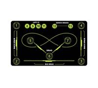 harayaa Indoor Sports Flooring Tapis de Hockey Entraînement Surface avec Plan de Marquages Numérotés Courbes et Droites Structurées pour Construire, Color to 2, 90 150cm