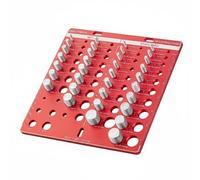 harayaa Jauge de Filetage Plaque de Mesure pour Filets Calibre de Pas Vis Boulon Écrou Gabarit de Vérification Alliage d'Aluminium Repères Visibles Identification Rapide Atelier Garage Tri Entretien