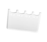 harayaa Jauge de Procédé de Billard Mesureur de Pointe de Queue Outil de Précision Calibre de Rayon en Acrylique Léger et pour Un Transport Facile Con, Clair