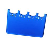 harayaa Jauge de Procédé de Billard Mesureur de Pointe de Queue Outil de Précision Calibre de Rayon en Acrylique Léger et pour Un Transport Facile Con, Bleu