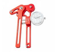 harayaa Jauge de Rayons Vélo Tensiomètre Outil de Mesure Vérification Truing Réparation en Alliage d'Aluminium Surface Sablée Antidérapante Adaptée à, Rouge, Compteur De Tension Mécanique