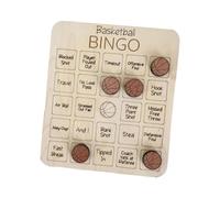 harayaa Jeu de Bingo, Jeu de Société, Cartes de Bingo, Jeu de Fête Sportive En Famille pour Grands Groupes D'adultes, Basket-ball