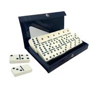 harayaa Jeu de dominos Double Six 28 dominos, jeu de société classique pour soirée de jeu en plein air