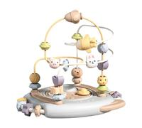 harayaa Jeu de Labyrinthe de Perles, Jeu de Roulement de Perles, Jouet D'éveil Sensoriel pour Enfants D'âge Préscolaire (garçons et Filles), Gris