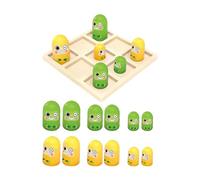 harayaa Jeu de Société de 19 Pièces : Dames, Stratégie, échecs, Puzzle éducatif, Idéal pour Les Enfants, Cadeau et Divertissement Familial, grenouille