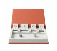 harayaa Jeu de Société Pendu Jeu de Lettres Jeu de Plateau Jeu Éducatif avec Boîtier Livre Discret Toutes Pièces Rangées à l'Intérieur Montage Facile Tuiles, Shut The Box