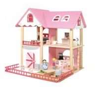 harayaa Jeu en Bois Élégant | Rampes Toit Roses, Fonctionnel, J, pr Chambre d'enfant, Style B