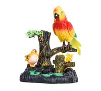 harayaa Jouet électronique pour Oiseau, Jouet Parlant avec Contrôle Du Son, Perroquet Parlant, Animal de Compagnie électrique pour Bureau