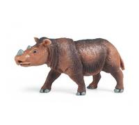 harayaa Jouet en Tissu Animal Figurine Sauvage Modèle Réaliste Sculpture Miniature Représentation Nature Convient à Jeux Créatifs Étude Décoration, Rhinocéros De Sumatra 1210