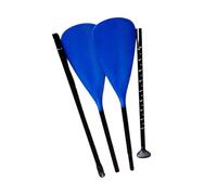 harayaa Kayak Paddles Pièces Multifonctions en Aluminium Démontables pour Paddle Board Surfing Bateau Canoë Adaptées à La Randonnée Aquatique Les Sorties, Bleu Foncé