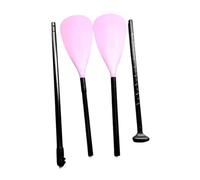 harayaa Kayak Paddles Pièces Multifonctions en Aluminium Démontables pour Paddle Board Surfing Bateau Canoë Adaptées à La Randonnée Aquatique Les Sorties, Rose