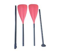harayaa Kayak Paddles Pièces Multifonctions en Aluminium Démontables pour Paddle Board Surfing Bateau Canoë Adaptées à La Randonnée Aquatique Les Sorties, Rouge