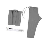 harayaa Kimono Jiu Jitsu Uniforme Brésilien Ensemble Veste Pantalon Ceinture Tissu Respirant Léger Couture Confortable Souple Adapté à Tous Entraînement, Gris A3