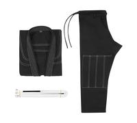 harayaa Kimono Jiu Jitsu Uniforme Brésilien Ensemble Veste Pantalon Ceinture Tissu Respirant Léger Couture Confortable Souple Adapté à Tous Entraînement, M3 noir