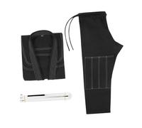 harayaa Kimono Jiu Jitsu Uniforme Brésilien Ensemble Veste Pantalon Ceinture Tissu Respirant Léger Couture Confortable Souple Adapté à Tous Entraînement, Noir A0