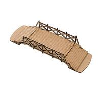 harayaa Kit de Pont Miniature Européen En Bois, à Assembler, Idéal pour Créer Une Scène sur Une Table de Sable Ou pour Un Projet Scolaire Ou D'e, Petit pont