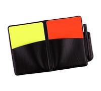 harayaa Kit Professionnel D'arbitre de Football Comprenant Cartons Rouges et Jaunes, équipement et Outils D'arbitre, et Cartes D'avertissement. FA, avec Livre de Poche