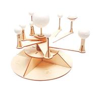 harayaa Kit Scientifique En Bois, Fournitures D'entraînement électroniques, Ensemble de Modèles de Système Solaire pour L'activité Spatiale Secondaire