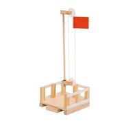 harayaa Kits de Construction de Mâts de Drapeau En Bois à Monter Soi-même, Projet éducatif, Plateforme de Levage de Drapeau, Jouet, Expérience Scientifique Po