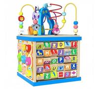 harayaa Labyrinthe Perle Rotatif Enfant Jouet Éducatif Support Motricité Découverte Couleur Mouvement Structure Bois Pivotante, Boîte À Trésors D Activités Multifonctionnelle