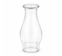 harayaa Lamp Chimney Replacement Verre Cheminée Lampe Abat-jour Globe Réserve Verre Clair Bord Perlé Haut Évasé Corps Déflecteur Compatible Lampe à Huile Réparation Décorative Chambre Séjour
