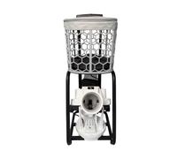 harayaa Lanceur de Balles Portable Machine de Pratique Robot de Pickleball Distribution Régulière Télécommande Angle 0-20° Réservoir Supérieur Cadre Mobile