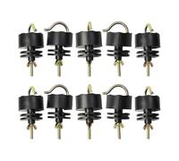 harayaa Lot de 10 Isolateurs de Clôture électrique, Outil de Clôture Agricole Léger, Pratique et Multifonctionnel pour L'élevage et La Pelouse