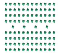 harayaa Lot de 100 Dés en Acrylique, Blocs de Construction de 0,39 Pouce, Jouets Empilables à Faire Soi-même, Jouets D'entraînement Sensoriel, Jeu de Soci, Vert