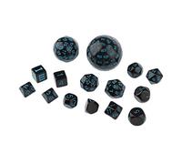 harayaa Lot de 15 Jeux de Société éducatifs En Acrylique à Faces Multiples, Accessoires pour Jeux éducatifs, Jeu de Dés R, Bleu