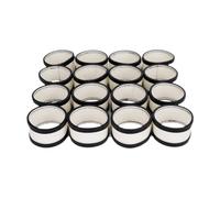 harayaa Lot de 16 Boucles de Laine pour Boules de Billard, pour Machine à Boules de Table, Nettoyant Longue Durée, Noir