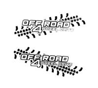 harayaa Lot de 2 Autocollants pour Voiture avec Lettres et Motifs de Rails, Installation Rapide, Autocollants Latéraux pour Véhicule.