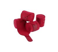 harayaa Lot de 4 Bandes de Protection Universelles, Respirantes et Réutilisables en Polaire pour Chevaux, pour L'entraînement et Le Concours Complet, Rouge