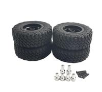 harayaa Lot de 4 Pneus de Voiture Télécommandée à L'échelle 1/12, Accessoires pour Véhicule Jouet, Pièces de Réparation pour MN82