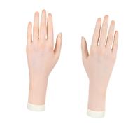 harayaa Main de mannequin, 'entraînement pour ongles en acrylique, main féminine souple et réaliste, organisateur de bijoux pour manucure de bracelet, Main Gauche et Main Droite