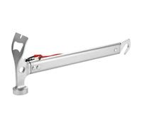 harayaa Marteaux de Camping, Outil de Survie avec Manche En Alliage D'aluminium, Accessoire Multifonctionnel, Marteaux Professionnels Robustes, Argent
