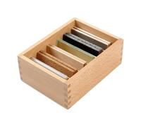 harayaa Matériaux Sensoriels Présences Préschool Toys Développement de Texture Reconnaissance Board Thermique En Bois pour Les Tout-petits pour Enfants