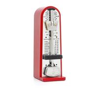 harayaa Métronome Mécanique Compact Métronome Pendule Visible Pile Chronomètre Musical pr Formation Rythmique, Rouge