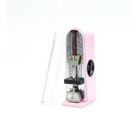 harayaa Métronome Mécanique Instrument Musical Accessoire Instrument Rythme Tempo Portatif Métal avec Couvercle Protecteur et Échelle Adapté aux Répétitions, Rose