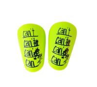 harayaa Mini Protège Tibia Football Protège Jambe Coquille Plaque Coussin EVA PP Soutien Mouvement Absorption Chocs Coupe Adaptée Fin sous Les Chaussettes, Array, Vert Fluo Mini 092