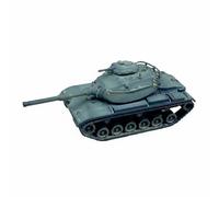 harayaa Miniature Véhicule Réplique Tank M60A1 Modèle Figurine Blindée Armement Précis Ornement de Collection Convient pour Hobbyistes Décoration Bureau Présentation Quotidienne 1/144, Vert Militaire