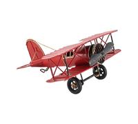harayaa Modèle D'avion Vintage Modèle Plane Modèle Photo D'accessoires, Rouge