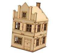 harayaa Modèle de Bâtiment Européen Kit Maison Miniature Bois et Mousse à Monter Jouet Architecture pour Développement Créatif Adapté à Collection Décoration, Style B