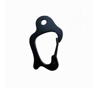 harayaa Mousqueton Acier Inoxydable 304 Crochet Ressort Clé Mousqueton Clip Porte-clés Attache Antirouille Forme Irrégulière Fermeture Rapide Adapté au Camping Randonnée Sac à Dos Ceinture, Noir
