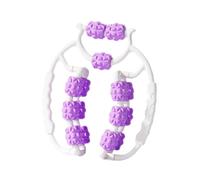 harayaa Outil de massage à rouleau de jambe à 15 points à 15 points de poche en mousse pour la musculation intérieure, Violet